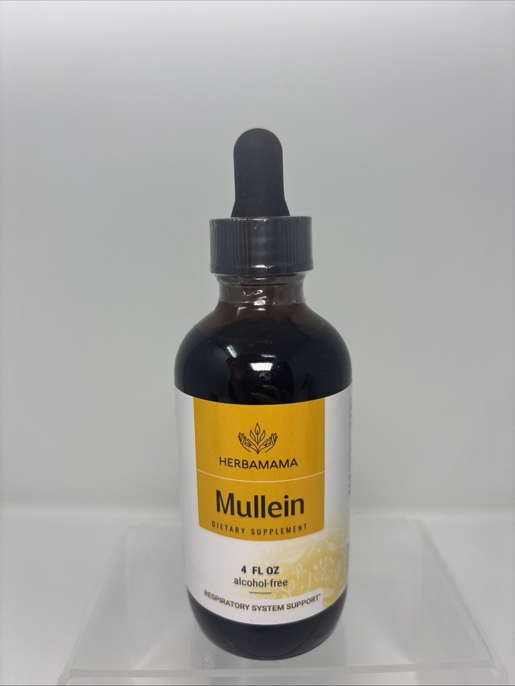Mullein Drops for Respiratory System Support-HERBAMAMA-4 oz Exp11/27