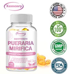 Pueraria Mirifica Capsules 5000mg – Natural Breast Enlargement, Bust Firming