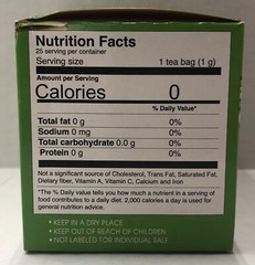 Therbal Tea Lemongrass Te de Limon Infusion Herbs 25 bags