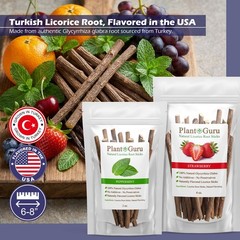 1 oz. Flavored Licorice Root Chew Sticks 100% Pure Natural Glycyrrhiza Glabra