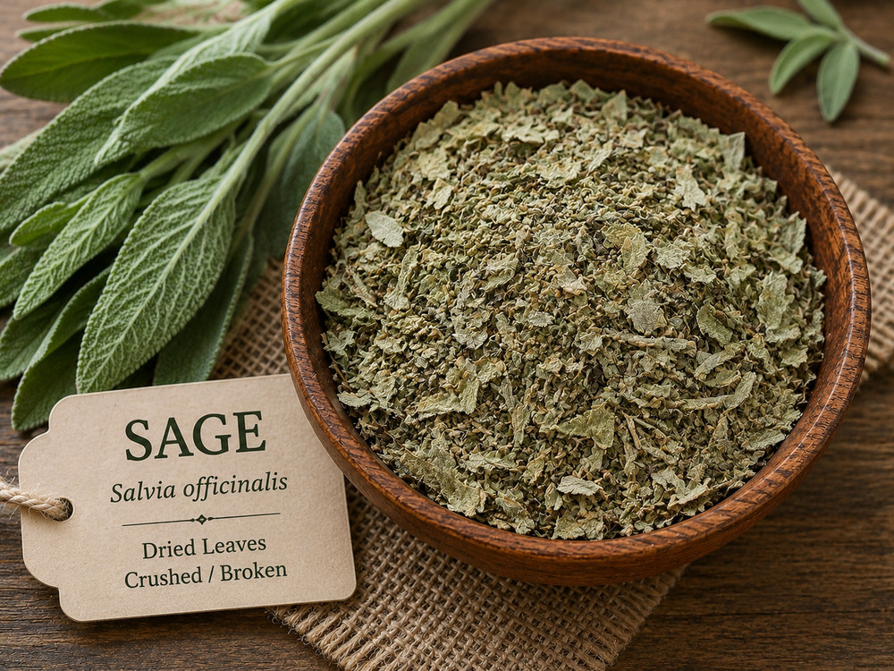 Premium Dried Sage (Salvia officinalis) – 350g