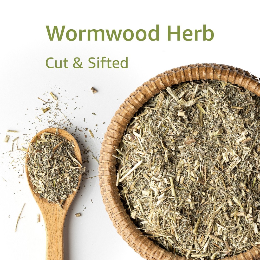 Wormwood Herb – Cut & Sifted – Artemisia Absinthium – Loose Bulk Herb
