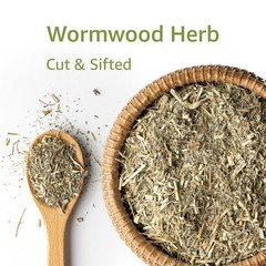 Wormwood Herb – Cut & Sifted – Artemisia Absinthium – Loose Bulk Herb