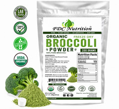 Organic Broccoli Powder Freeze Dried 250g Pure Non GMO Vegan Gluten Free