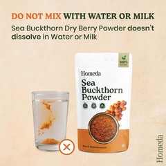 100% Natural Sea Buckthorn Berry Powder 100gm for Skin, Immunity, Gut & Heart