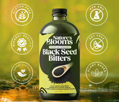 Nature’s Blooms Premium Organic Black Seed Bitters 16oz Exp 12/2029