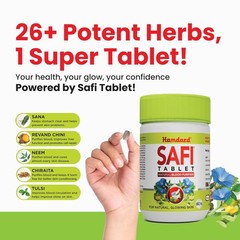 6X Hamdard Safi Tablets 360 Natural Herbal Blood Purifier & Skin Wellness