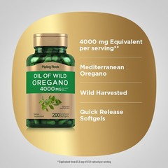 Oregano Oil Capsules | 150 Softgel Pills | 4000mg | Non-GMO | by Piping Rock