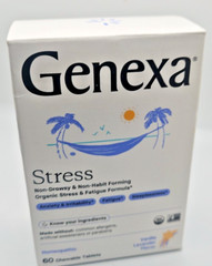 Genexa Stress for Adults | Anxiety Relief & Fatigue 60ct Pack of 1 04/2025 (A15
