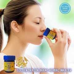 Thai Herbal Inhaler Set of 8 Jars–Natural Thai Aromatherapy by Golden Dragon