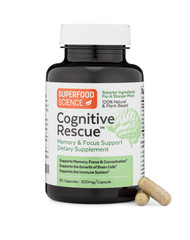 Superfood Science Cognitive Rescue Dual Extract Lion’s Mane, Memory & Focus