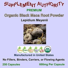 Maca Root Powder Capsules Black ~250ct X 2 TWO BAGS! 500 Capsules ~SUPER FRESH!