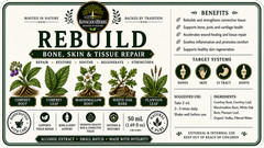 REBUILD Bone, Skin & Tissue Botanical Tincture | 50 mL 1.69 oz