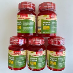 5pk- Tylenol Proactive Support Muscle & Joint Supplements Turmeric Tamarind 3/27