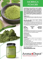 1.5lb Moringa oleifera Leaf Powder 100% Pure Natural Superfood 24 oz. JAR