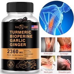 Turmeric Curcumin Highest Potency 95% 2360mg with BioPerine Black Pepper Extract