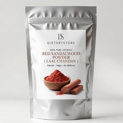Premium Red Sandalwood (Lal Chandan) Powder 100% Pure Organic for Skin Care