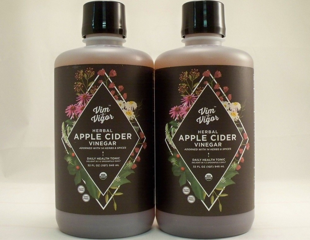 VIM & VIGOR CERTIFIED ORGANIC ALL NATURAL HERBAL DAILY HEALTH TONIC (2 – 32 OZ.)