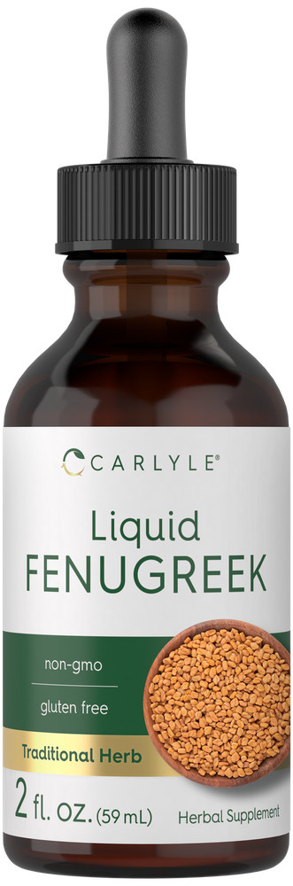 Fenugreek Extract Liquid | 2 fl oz | Vegetarian Tincture | Non-GMO | by Carlyle