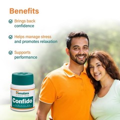 Himalaya Confido Tablets 60 Count Herbal Men’s Wellness Anxiety Support