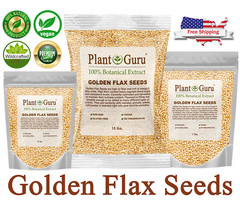 Golden Flax Seeds Whole 1 lb. Omega-3 NON GMO 100% Pure Linseed Flaxseed Bulk