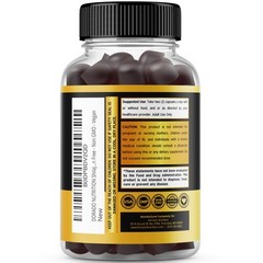 Shilajit Gummies with Sea Moss, Ashwagandha & Lions Mane 60 Count (Pack of 1)