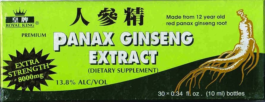 2 Box Royal King Red Panax Ginseng Extract 30 Bottle/Box Extra Strength 8000mg