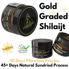 Pure Himalayan Shilajit Harvested Above 17000FT – 45 Day Sun-dried – Best Grade