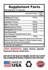 Detoxify Body – GOJI BERRY EXTRACT – Cleansing Formula – 3 Bottles 180 Capsules