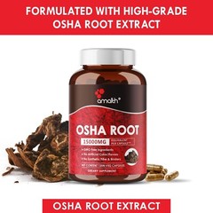 AMALTH Osha Root 15:1 Extract Powder 120 Veg Capsule