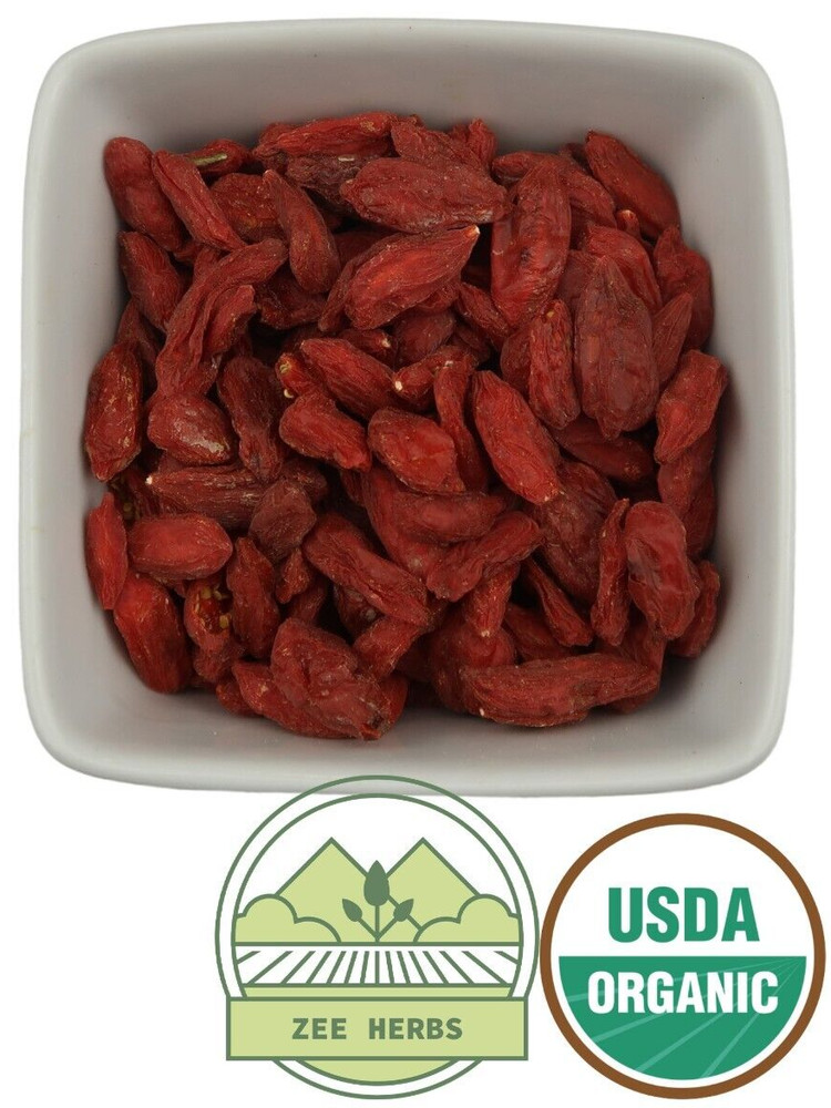 Organic Goji Berries, Whole (Lycium Barbarum)
