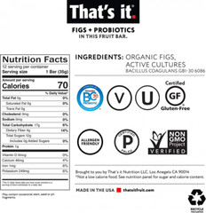That’s it. Probiotic Fruit Bar Immunity Booster & Support Active Cultures to…