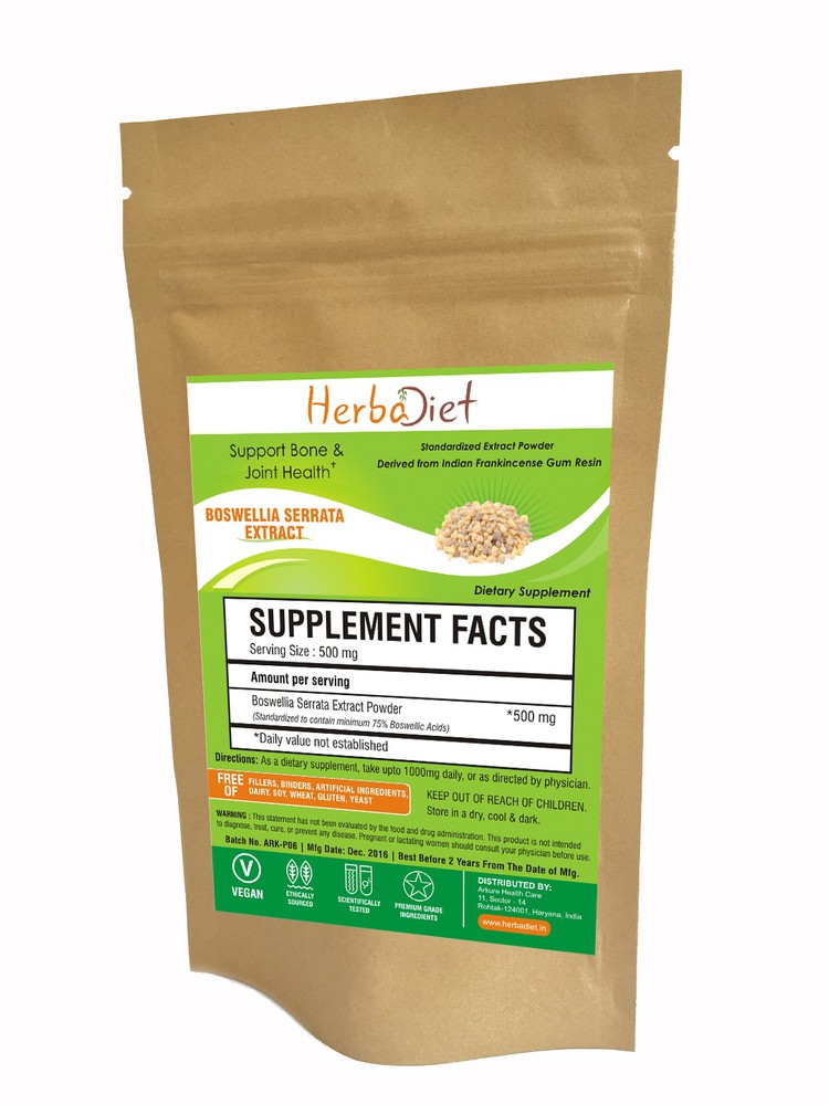Boswellia Serrata Extract Powder 75% EXTRA POTENT Joint Support Pain Relief