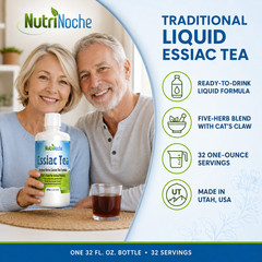 Nutrinoche Essiac Tea | Freshly Brewed Organic and WildCrafted Herbs | 32 Oz