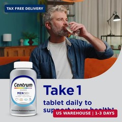 Centrum Silver Men’s 50+ Multivitamin with Vitamin D3, B-Vitamins, Zinc for Memo