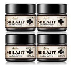 Shilajit Pure Himalayan Organic Shilajit Resin – 600Mg Maximum Potency – 4 Pack