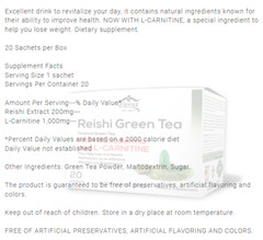 Reishi Green tea With Ganoderma ORIGINAL