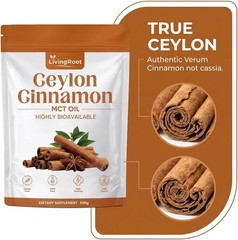 Living Root Ceylon Cinnamon Powder – LivingRoot with MCT Oil, Highly Bioavailabl
