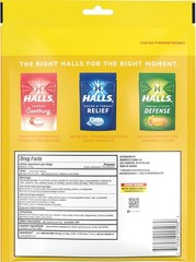 Halls Relief Honey Lemon Cough Drops, Value Pack, 140 Drops