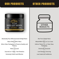 Himalayan Pure 100% Shilajit, Soft Resin, Organic, Extremely Fulvic Potent, Acid