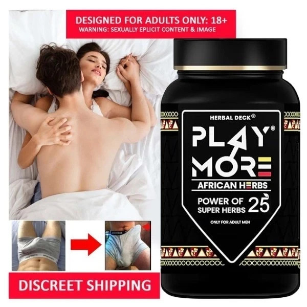 African Herbal Play More Powder Mens Energy Vitality and Health Support
