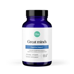 Ora Organic Brain Health Supplement for Focus, Mental Energy + Memory Panax…