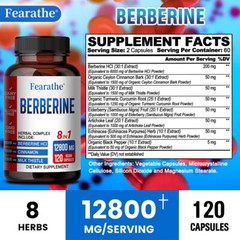 BERBERINE HERBAL COMPLEX INCLUDE: 8 IN1 Capsules-Healthy metabolism of fat