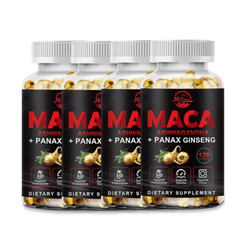 Organic Maca Root Capsules 10000mg, Peruvian Maca Extract for Men & Women 120pcs