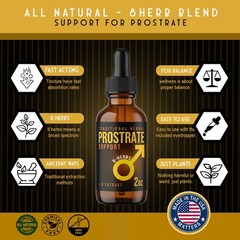 Prostrate Health Support Supplement EASY Liquid Drops Tincture Male Wellness USA