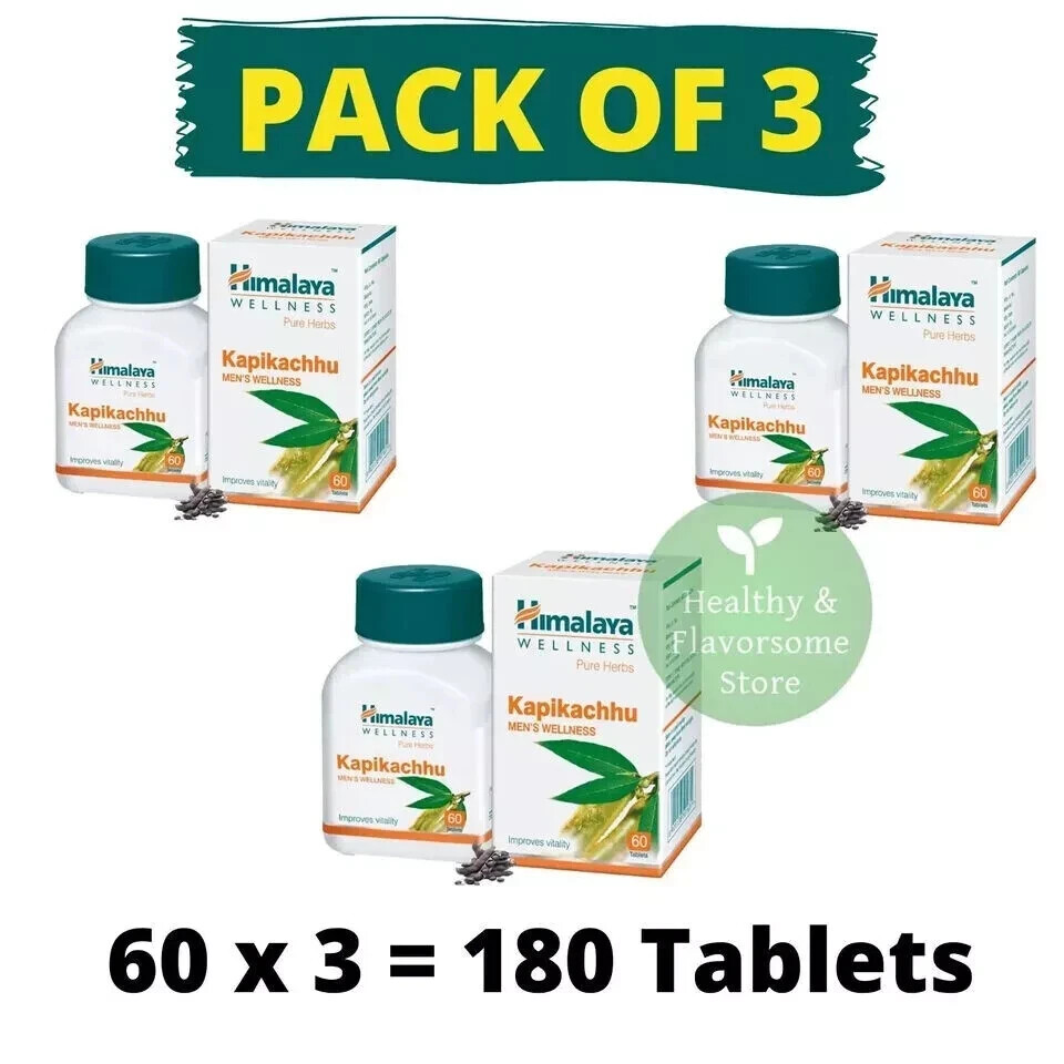 🌿 Himalaya Kapikachhu 60 Tabs x3 | Natural Male Wellness | Exp 03/2027 | Herbal