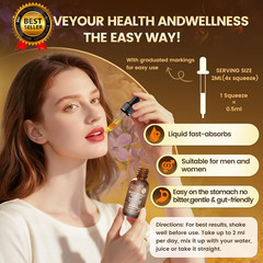25-In-1 Liposomal Black Walnut Wormwood Clove Tincture, Cleanse for Humans Drops
