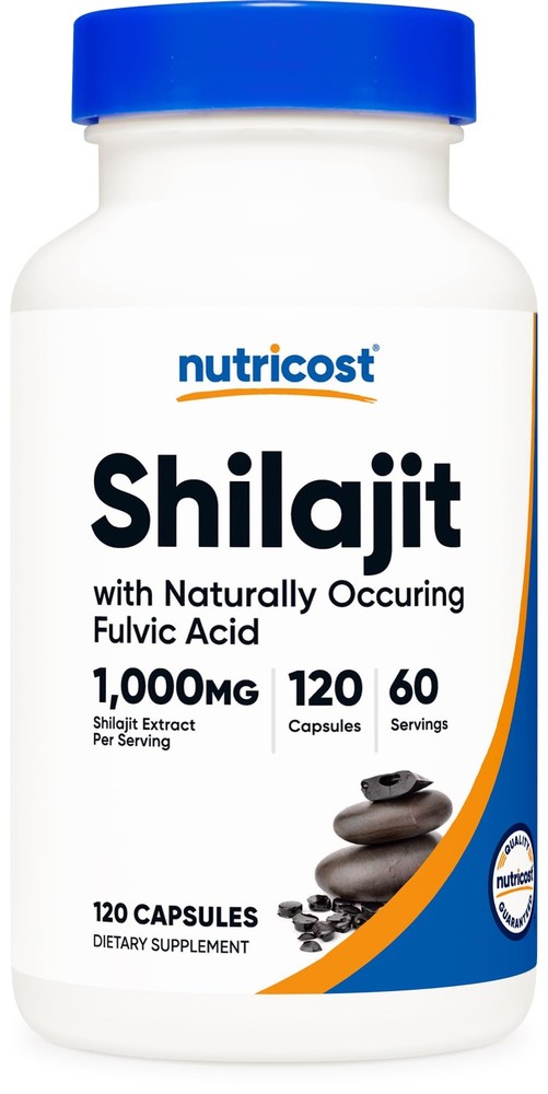 Nutricost – Cápsulas de Shilajit (1,000 mg por porción) (120 cápsulas) -60 porci