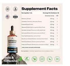 Lymphatic Drainage Drops – Supplement for Lymphatic Support & Detox – 10-in-1…