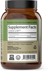 Organic Inulin Capsules 520mg Inulin Powder Fiber Prebiotic Fiber Support